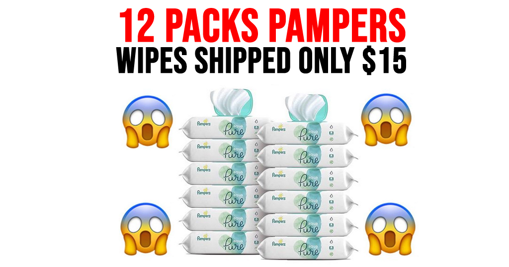 12 Packs Pampers Wipes Only $15 Shipped on Amazon (Regularly $29.94)