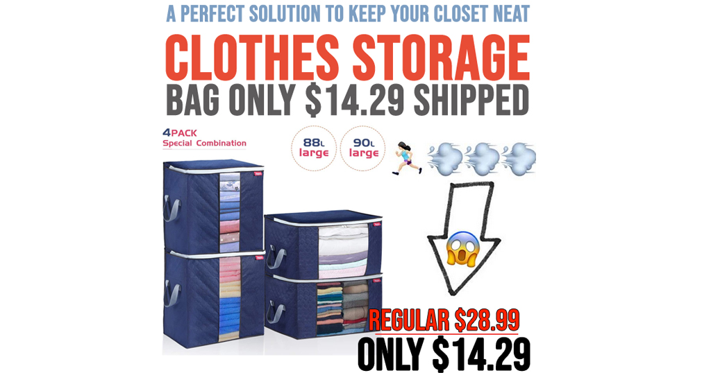 Clothes Storage Bags Only $14.29 Shipped on Amazon (Regularly $28.99)