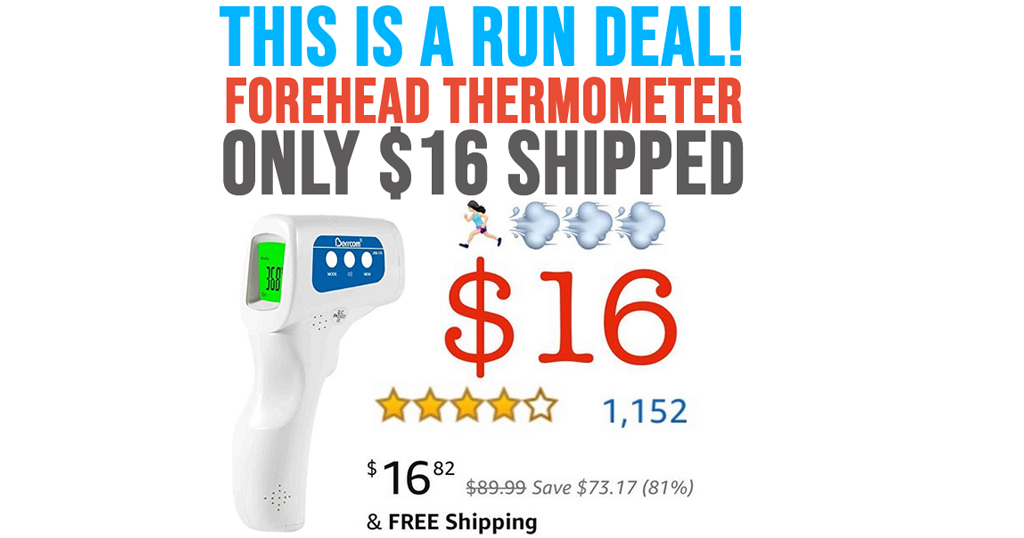Infrared Forehead Thermometer Only $16.00 Shipped on Amazon (Regularly $89.99)