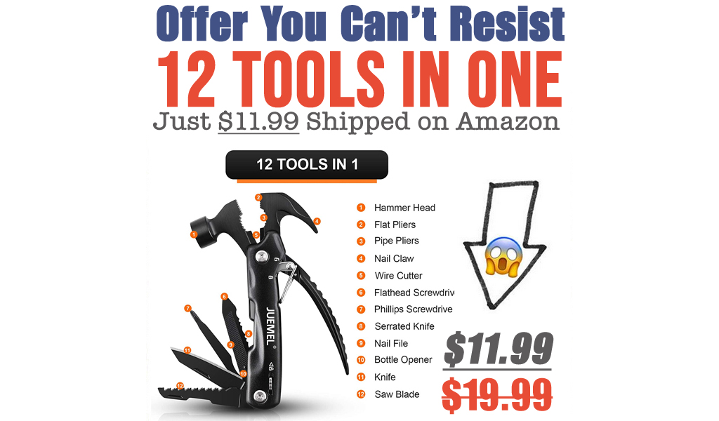 12 Tools In One Just $11.99 Shipped on Amazon (Regularly $19.99)