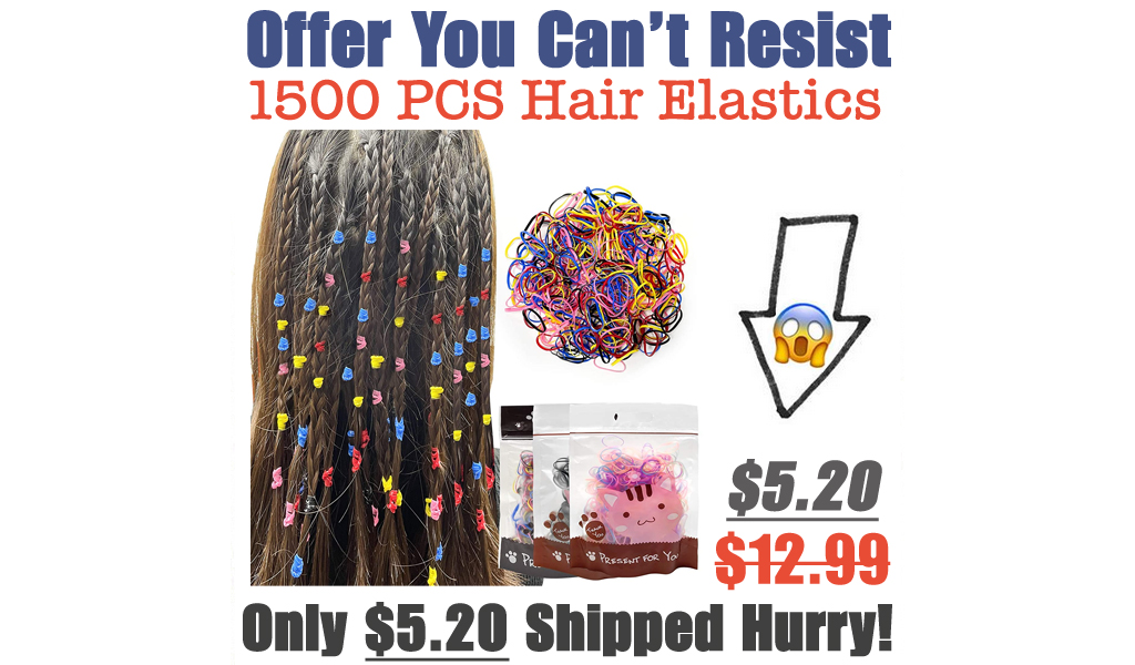 1500 PCS Hair Elastics Only $5.20 Shipped on Amazon (Regularly $12.99)