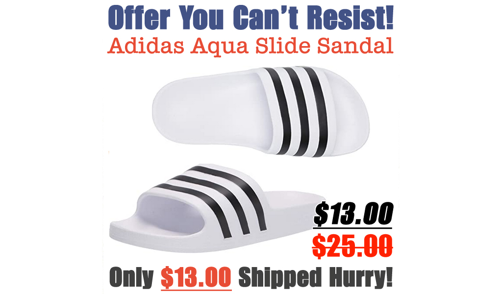Adidas Aqua Slide Sandal Only $13.00 Shipped on Amazon (Regularly $25.00)