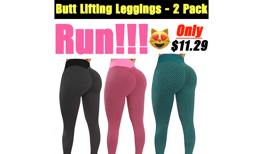 Butt Lifting Leggings - 2 Pack Only $11.29 Shipped on Amazon (Regularly $37.65)