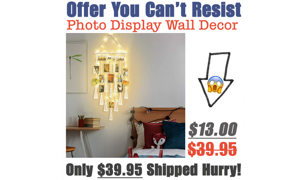 Hanging Photo Display Wall Decor Only $13.00 Shipped on Amazon (Regularly $39.95)