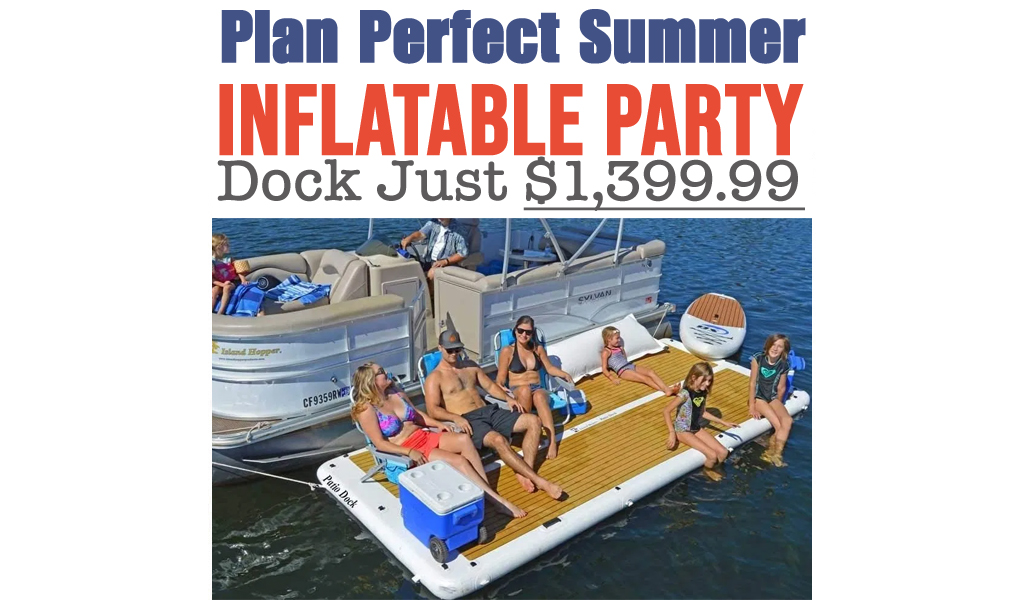 Inflatable Party Dock from $1,399.99 on Amazon