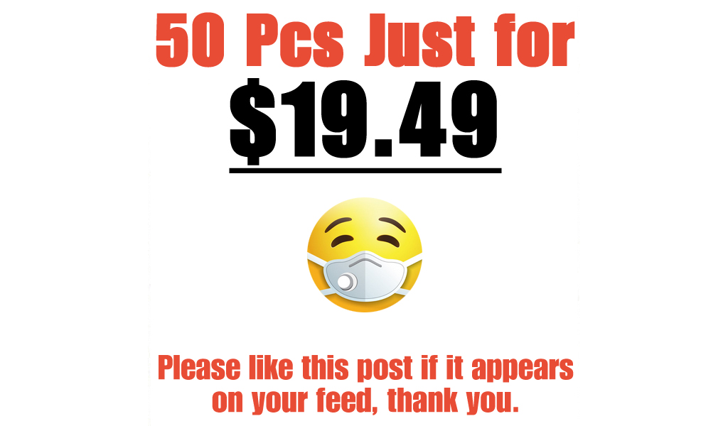 KN95 Face Mask 50 PCS Only $19.49 Shipped on Amazon (Regularly $34.99)