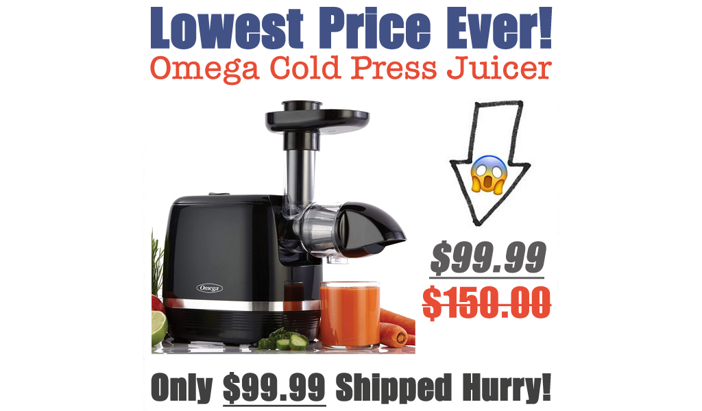 Omega Cold Press Juicer Only $99.99 Shipped on Amazon (Regularly $150)
