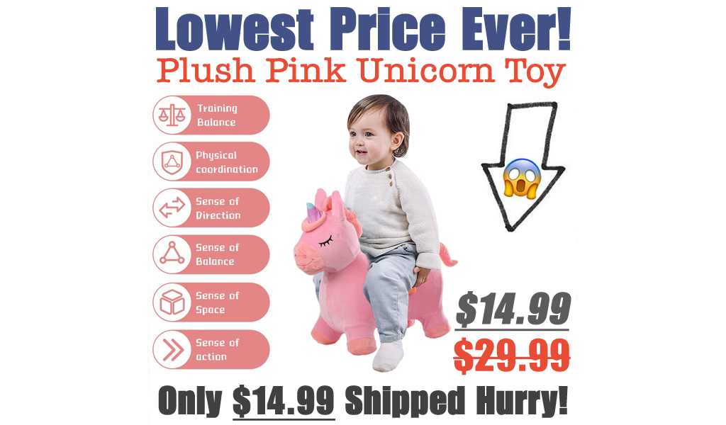 Plush Pink Unicorn Toy Just $14.99 Shipped on Amazon (Regularly $29.99)