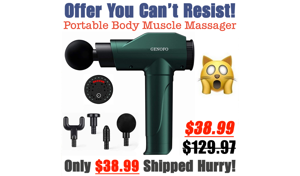 Portable Body Muscle Massager Only $38.99 Shipped on Amazon (Regularly $129.97)