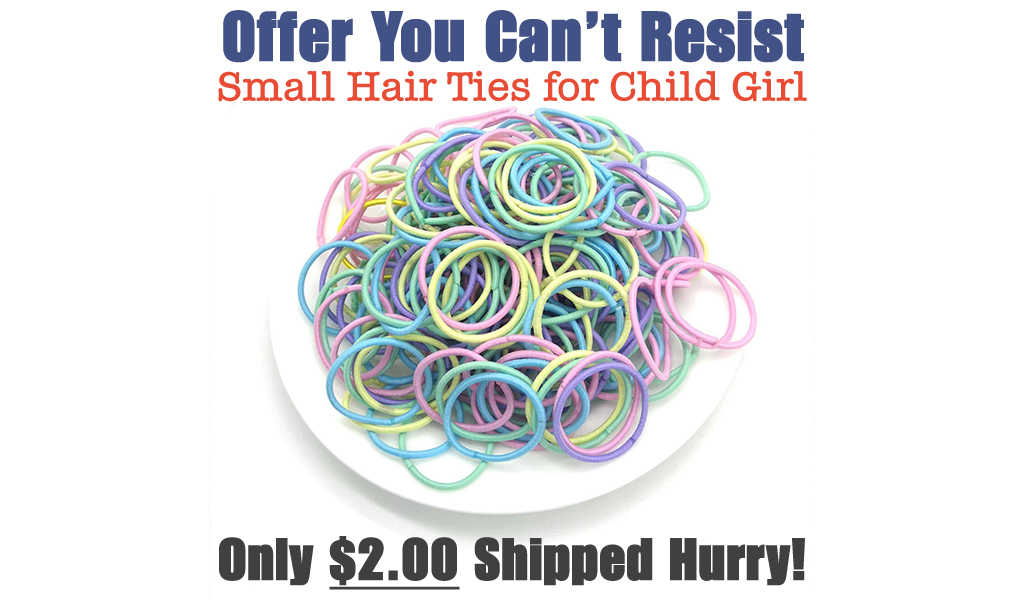 Small Hair Ties for Child Girl Only $2.99 Shipped on Amazon