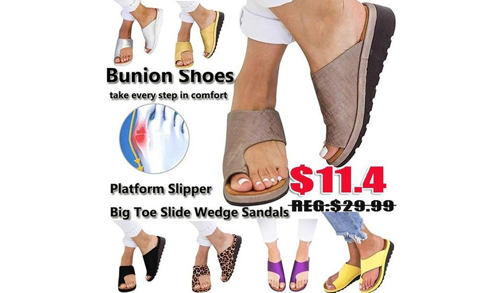 Big Toe Bone Correction Light Weight Flip-Flop Slippers+Free Shipping!