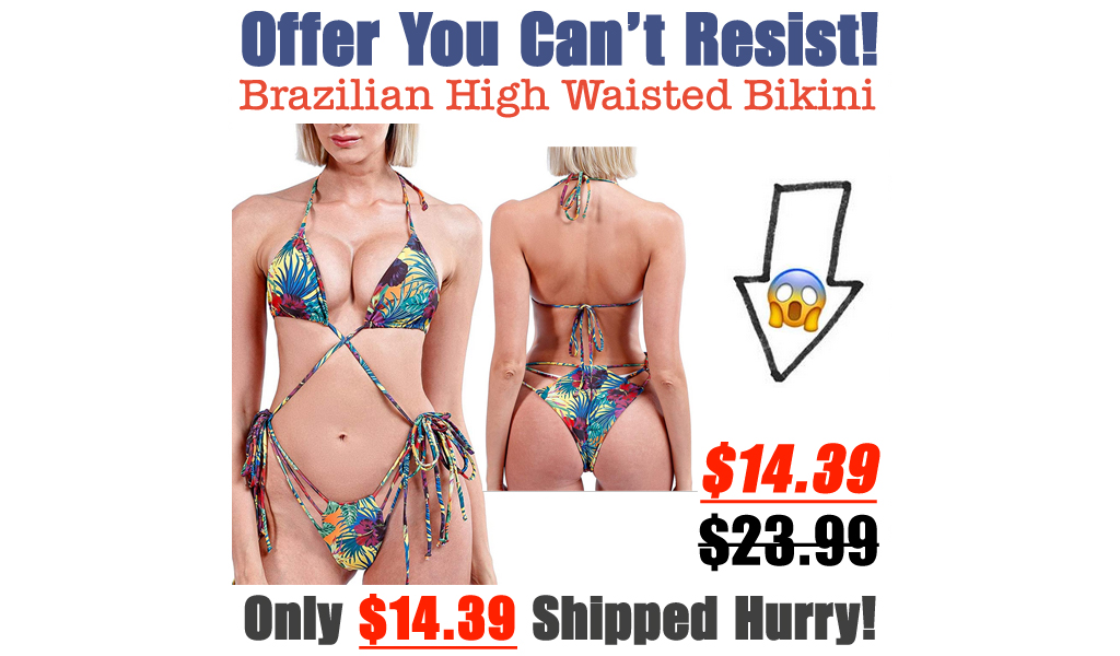 Brazilian High Waisted Bikini Only $14.39 Shipped on Amazon (Regularly $23.99)