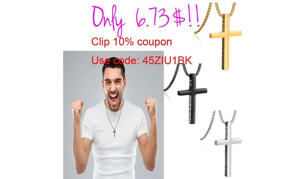 Christian Cross Pendant Necklace Only $6.73 Shipped on Amazon (Regularly $14.97)
