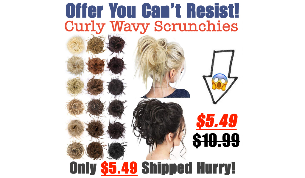 Curly Wavy Scrunchies Only $5.49 Shipped on Amazon (Regularly $10.99)