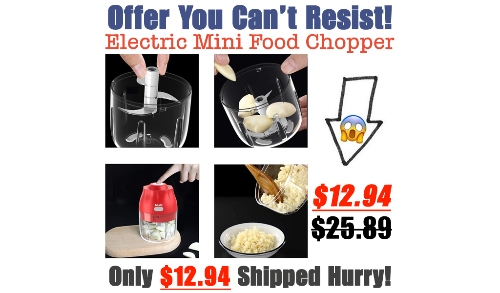 Electric Mini Food Chopper Only $12.94 Shipped on Amazon (Regularly $25.89)