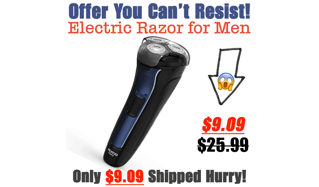 Electric Razor for Men Only $9.09 Shipped on Amazon (Regularly $25.99)