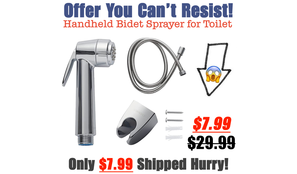 Handheld Bidet Sprayer for Toilet Only $7.99 Shipped on Amazon (Regularly $29.99)