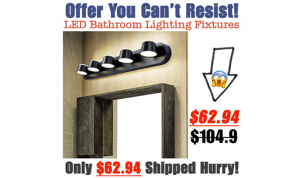 LED Bathroom Lighting Fixtures Only $62.94 Shipped on Amazon (Regularly $104.9)