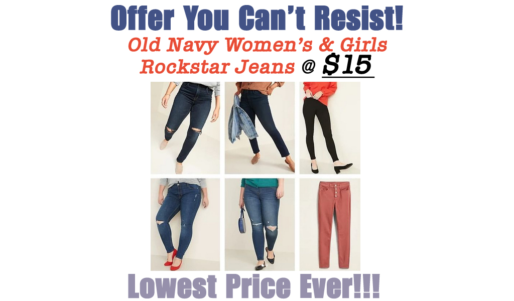 Old Navy Women’s Jeans Just $15 (Regularly up to $50) | Today Only