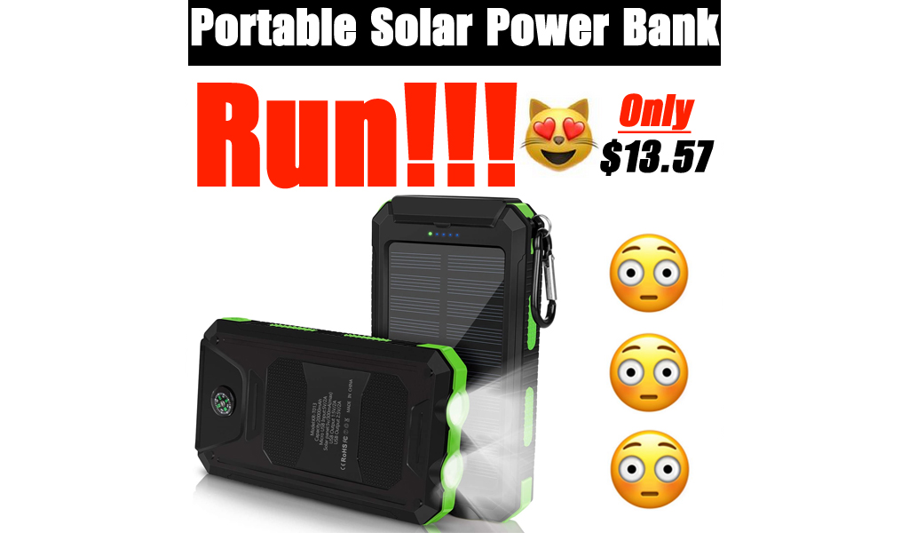 Portable Solar Power Bank Only $13.57 Shipped on Amazon
