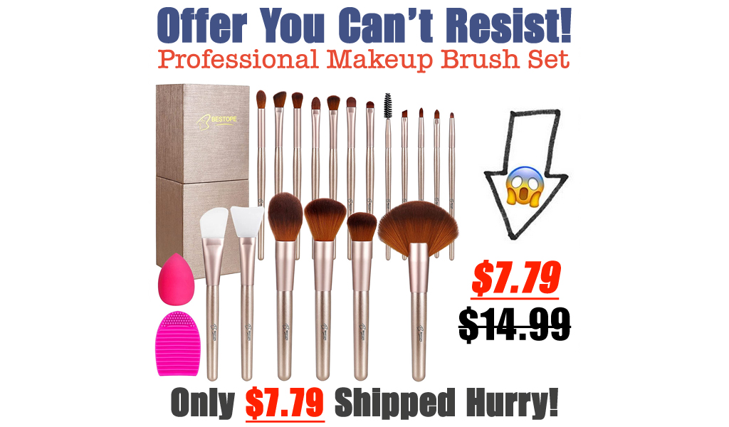Professional Makeup Brush Set Only $7.79 Shipped on Amazon (Regularly $14.99)