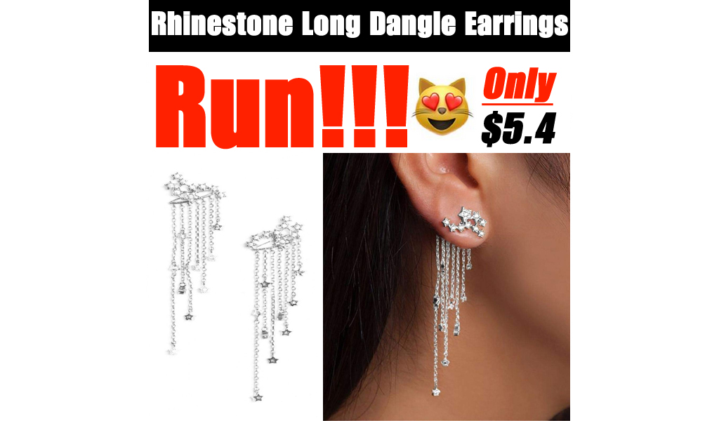 Rhinestone Long Dangle Earrings Only $5.4 Shipped on Amazon (Regularly $17.99)