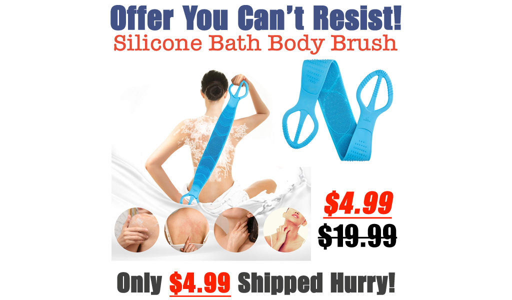 Silicone Bath Body Brush Only $4.99 Shipped on Amazon (Regularly $19.99)