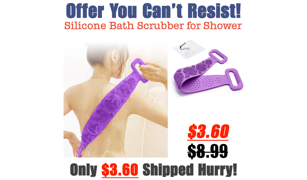 Silicone Bath Scrubber for Shower Only $3.60 Shipped on Amazon (Regularly $8.99)