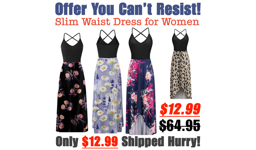 Slim Waist Dress for Women Only $12.99 Shipped on Amazon (Regularly $64.95)