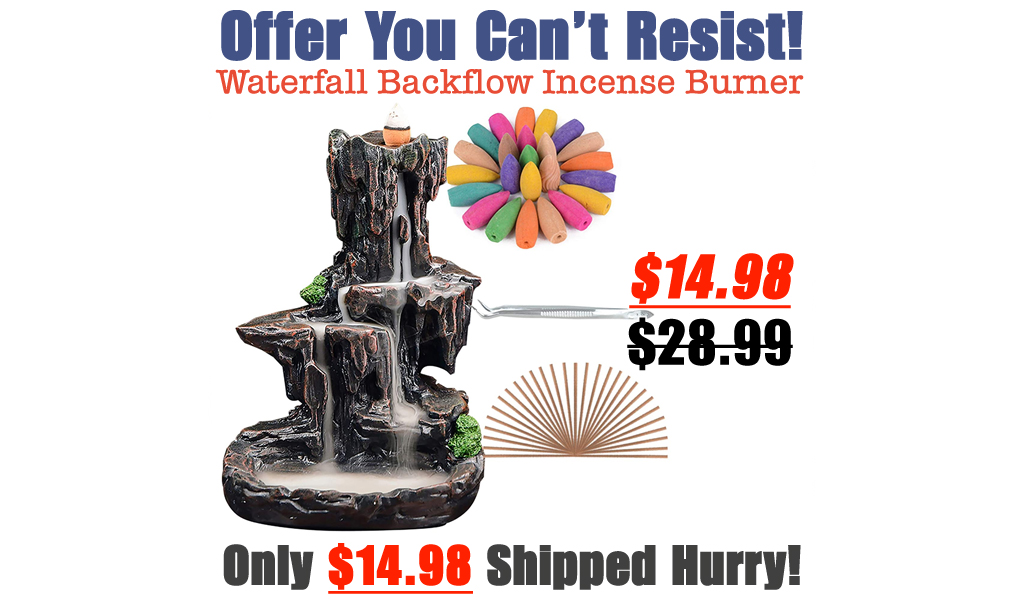 Waterfall Backflow Incense Burner Only $14.98 Shipped on Amazon (Regularly $28.99)