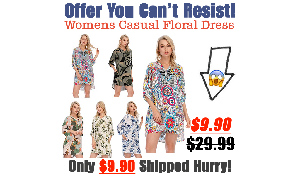 Womens Casual Floral Dress Only $9.90 Shipped on Amazon (Regularly $29.99)
