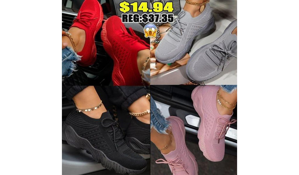 Womens Lightweight Comfortable Mesh Casual Sports Sneakers+Free Shipping!