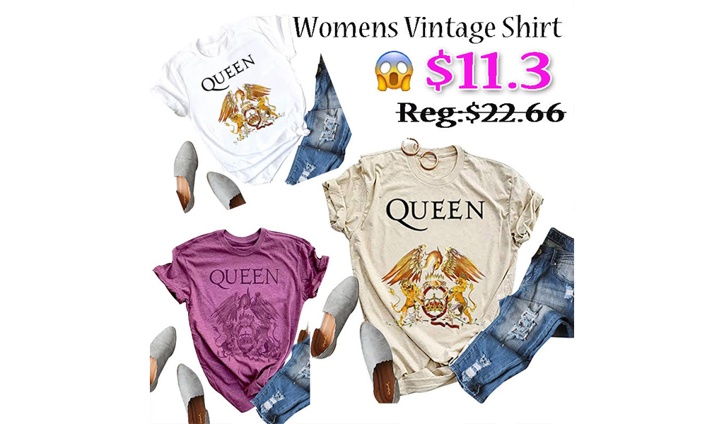 Womens Vintage Casual Tshirt+Free Shipping!