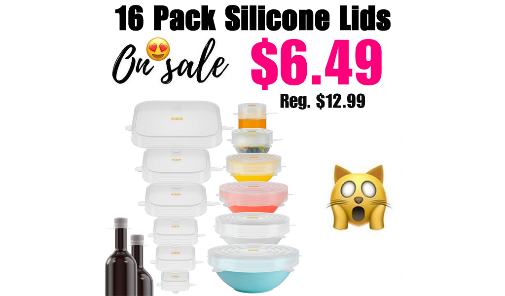 16 Pack Silicone Lids Only $6.49 Shipped on Amazon (Regularly $12.99)