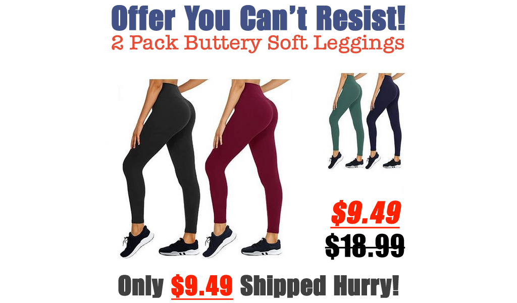 2 Pack Buttery Soft Leggings Only $9.49 Shipped on Amazon (Regularly $18.99)