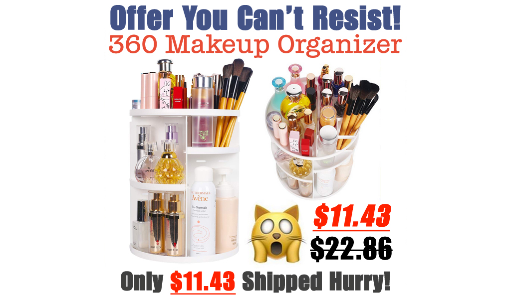 360 Makeup Organizer Only $11.43 Shipped on Amazon (Regularly $22.86)