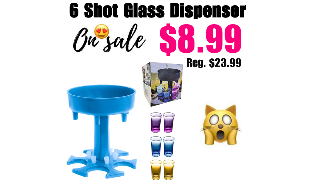 6 Shot Glass Dispenser Only $8.99 Shipped on Amazon (Regularly $23.99)