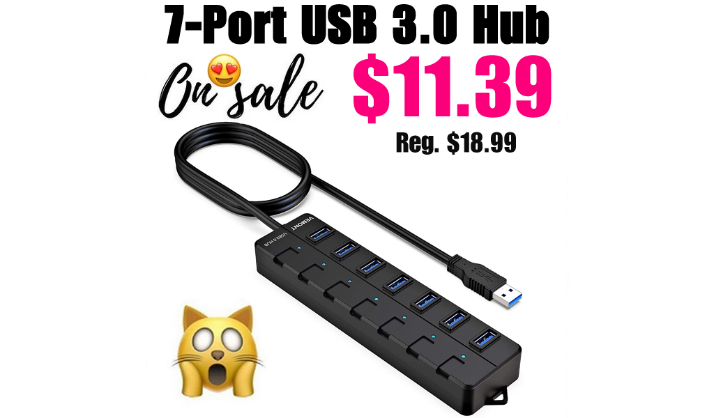 7-Port USB 3.0 Hub Only $11.39 Shipped on Amazon (Regularly $18.99)