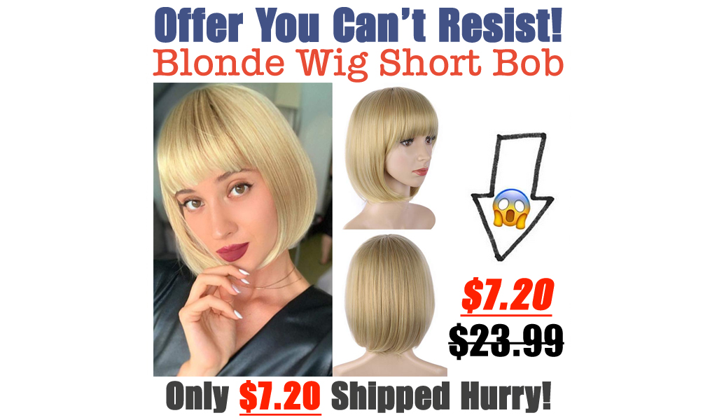 Blonde Wig Short Bob Only $7.20 Shipped on Amazon (Regularly $23.99)