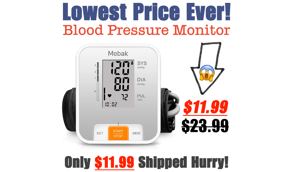 Blood Pressure Monitor Only $11.99 Shipped on Amazon (Regularly $23.99)