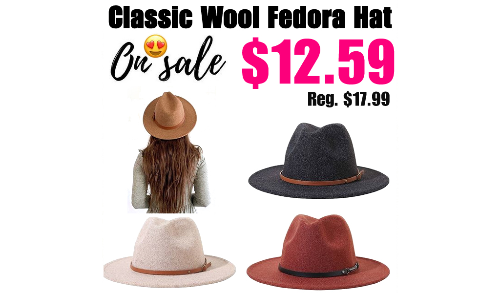 Classic Wool Fedora Hat Only $12.59 Shipped on Amazon (Regularly $17.99)