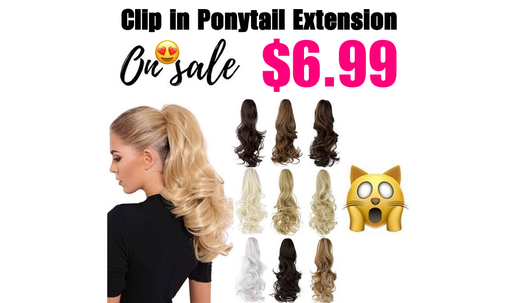 Clip in Ponytail Extension Only $6.99 Shipped on Amazon (Regularly $13.99)