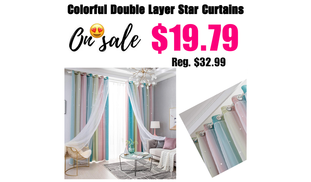 Colorful Double Layer Star Curtains Only $19.79 Shipped on Amazon (Regularly $32.99)