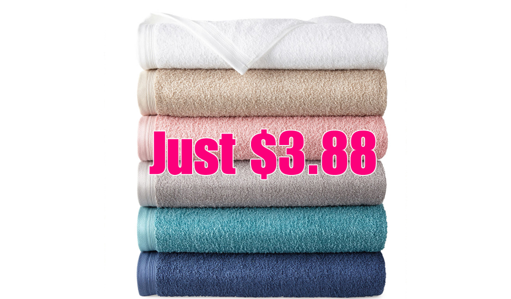 Highly Rated Bath Towels from $3.88 on JCPenney.com (Regularly $10)