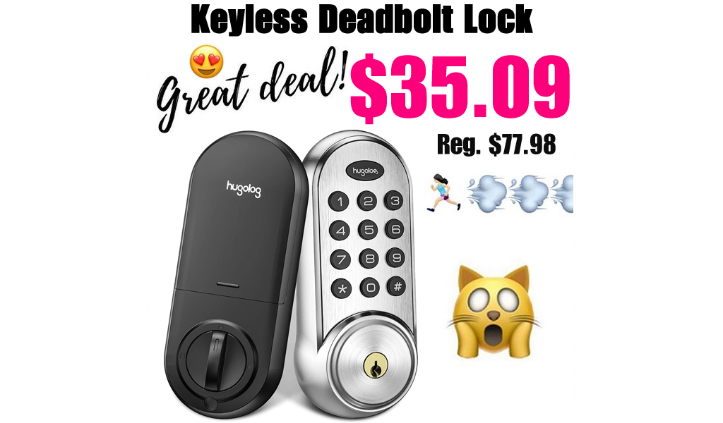 Keyless Deadbolt Lock Only $35.09 Shipped on Amazon (Regularly $77.98)
