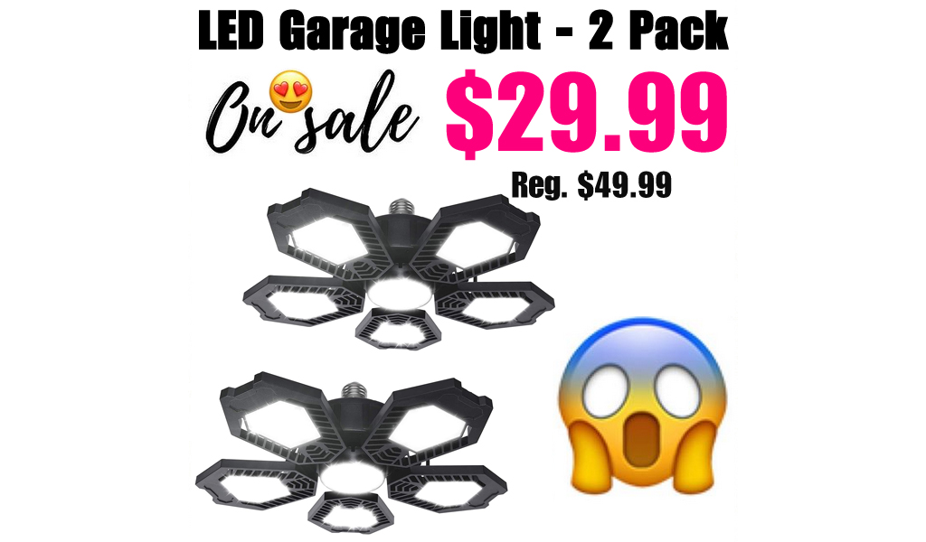 LED Garage Light - 2 Pack Only $29.99 Shipped on Amazon (Regularly $49.99)