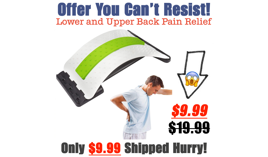 Lower and Upper Back Pain Relief Only $9.99 Shipped on Amazon (Regularly $19.99)