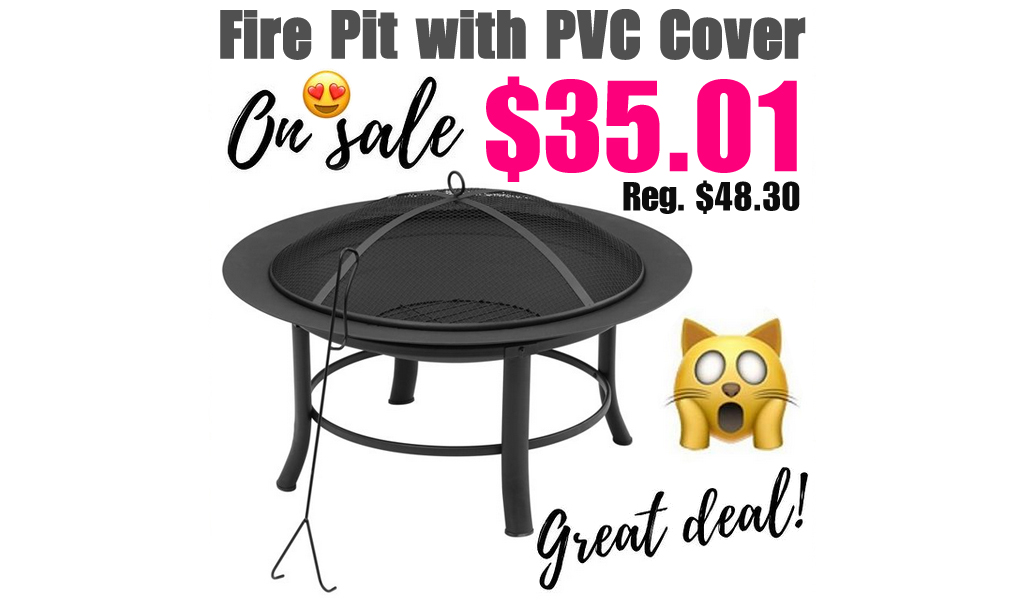 Mainstays Fire Pit w/ Cover & Spark Guard Only $35 Shipped on Walmart.com (Regularly $49)
