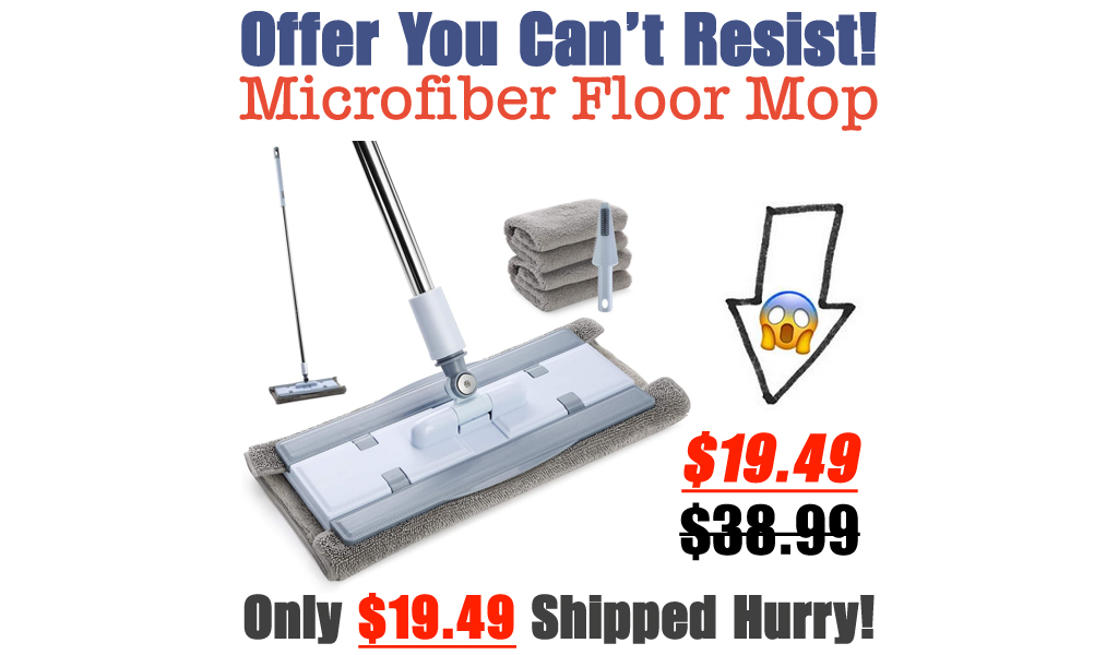 Microfiber Floor Mop Only $19.49 Shipped on Amazon (Regularly $38.99)