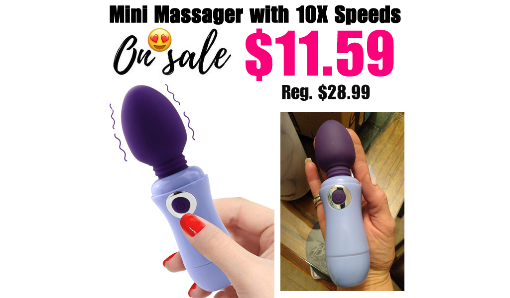 Mini Massager with 10X Speeds Only $11.59 Shipped on Amazon (Regularly $28.99)
